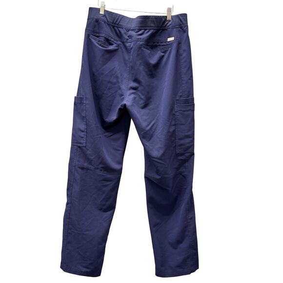 Figs Scrub Pants Mens XL Axim Cargo Navy Blue 32" Inseam Drawstring + Pockets - Picture 3 of 9
